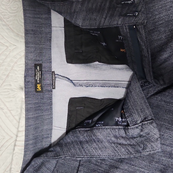 Lee Straight Legged Womens blue jeans size 14S - Picture 2 of 3
